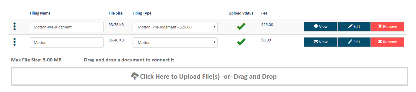 Upload pane - connection removed